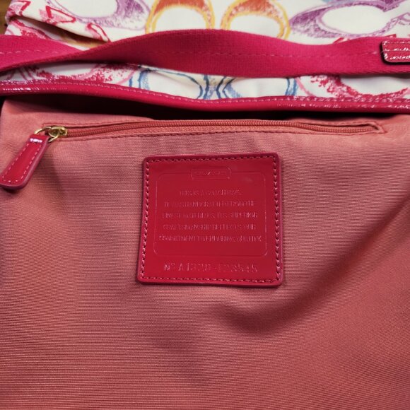 Euc Rare Coach Scribble Multi-Color Crossbody Bag Purse - Picture 11 of 13